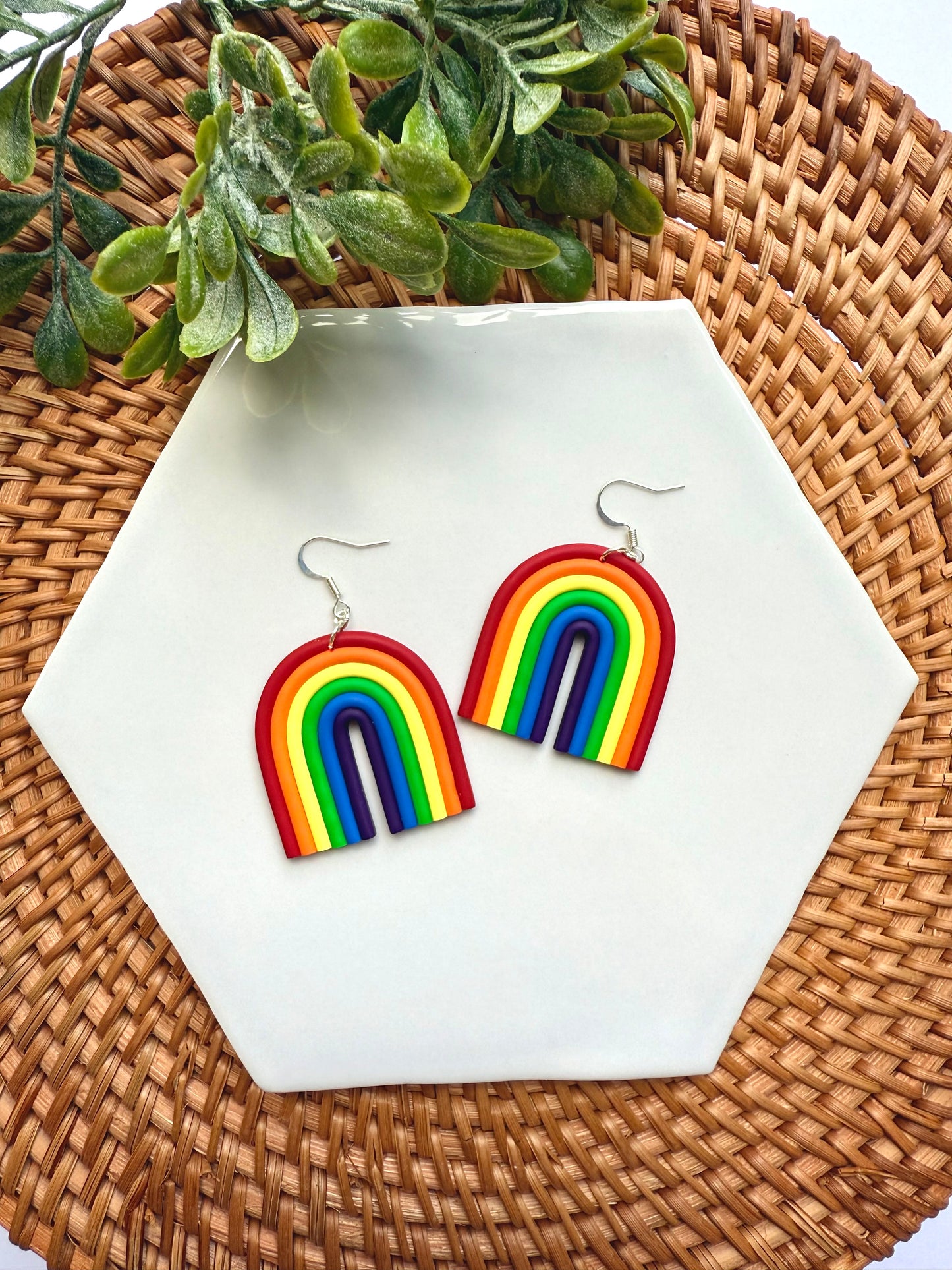 Rainbow Dangle Earrings