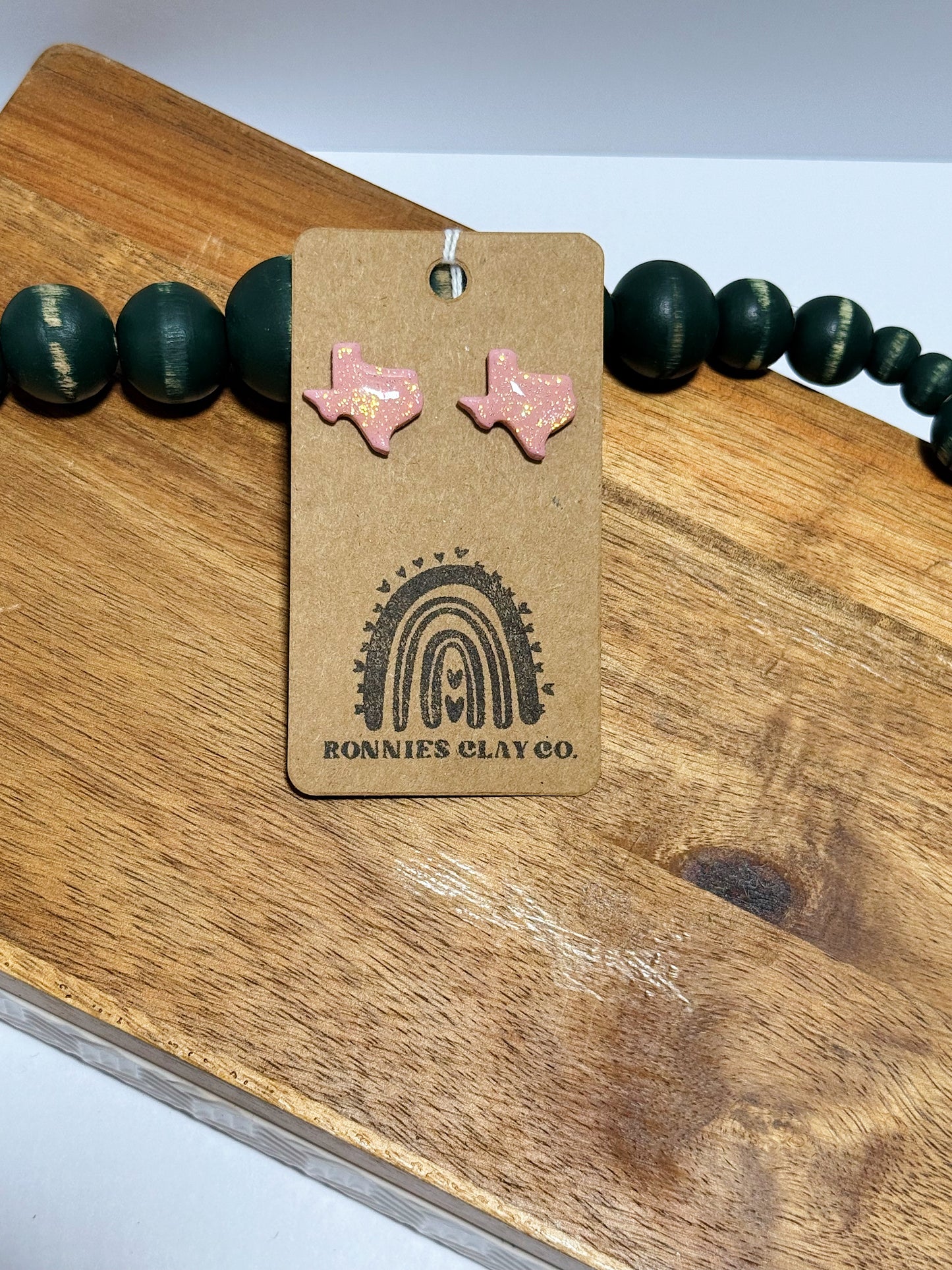 Light Pink Sparkly Texas Studs