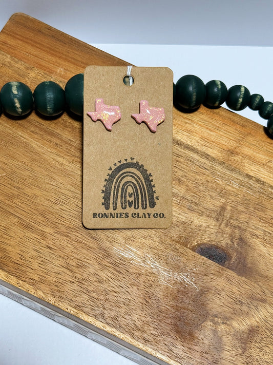 Light Pink Sparkly Texas Studs
